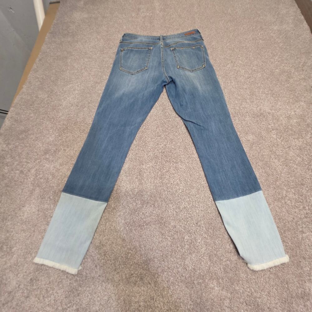 Anthropologie Pilcro the Letterpress Script Skinny Jeans 30x29 Cuffed Hem Tencel